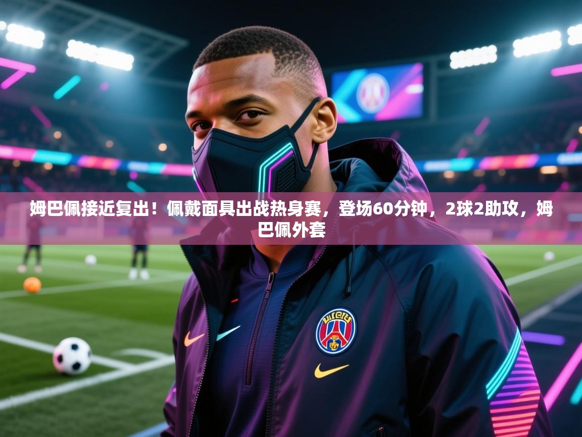 姆巴佩接近复出!佩戴面具出战热身赛,登场60分钟,2球2助攻,姆巴佩外套 第2张