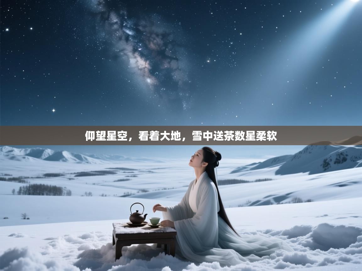 仰望星空，看着大地，雪中送茶数星柔软